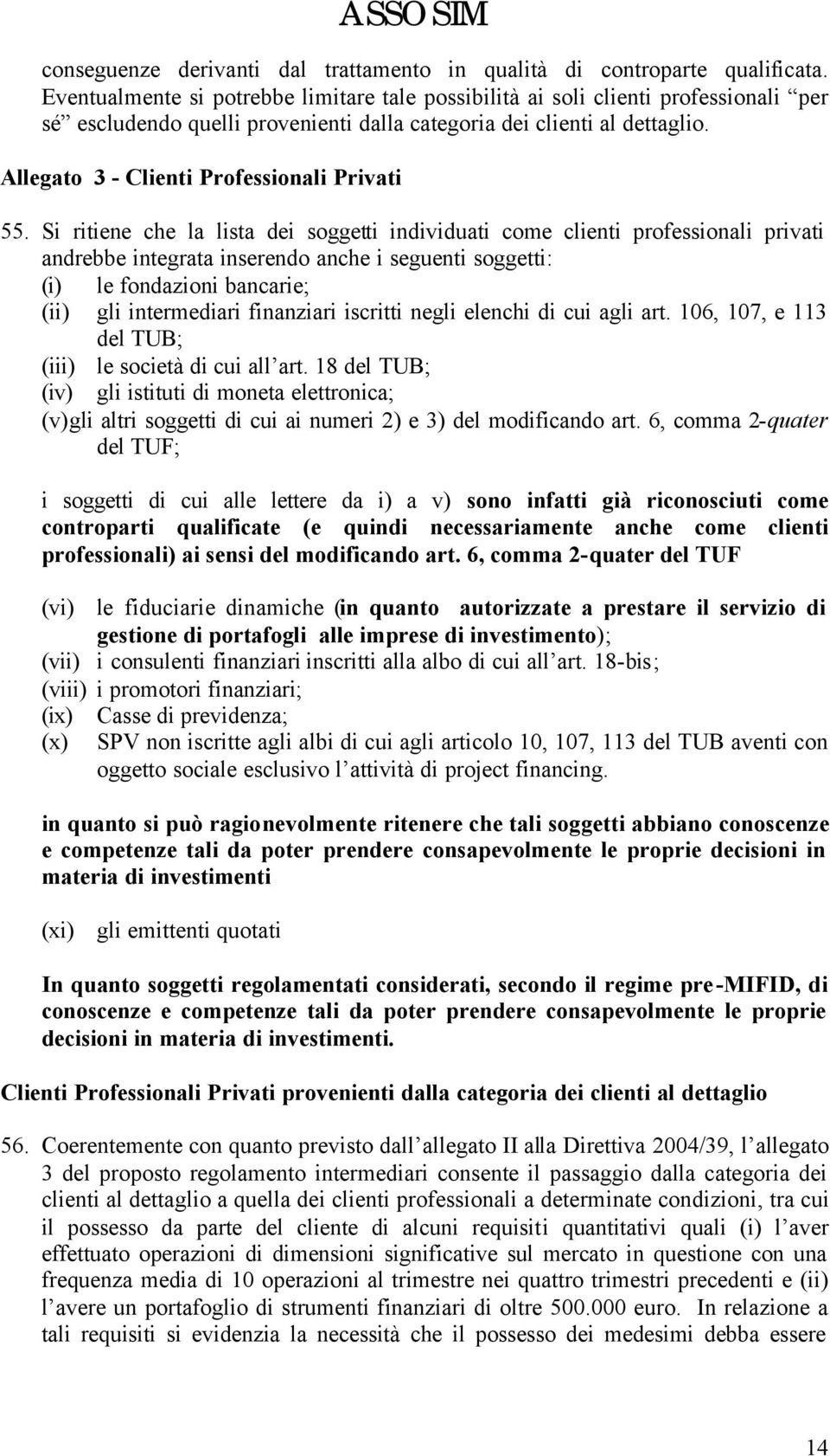 Allegato 3 - Clienti Professionali Privati 55.