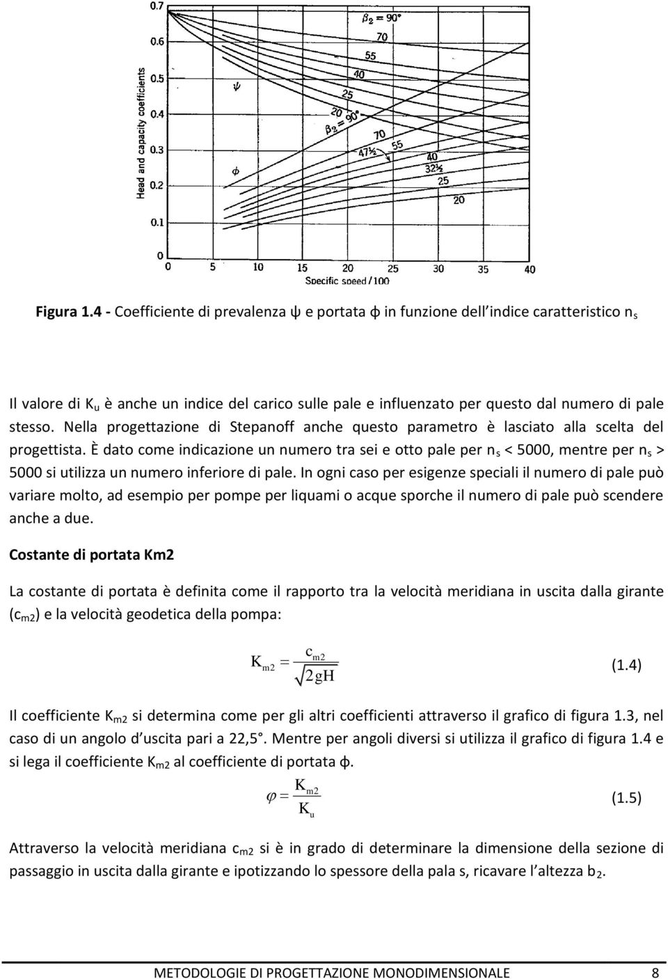 Nella progettazione di Stepanoff anche questo parametro è lasciato alla scelta del progettista.