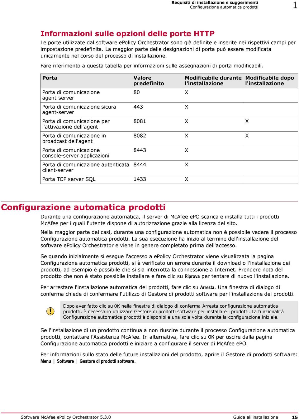 Fare riferimento a questa tabella per informazioni sulle assegnazioni di porta modificabili.