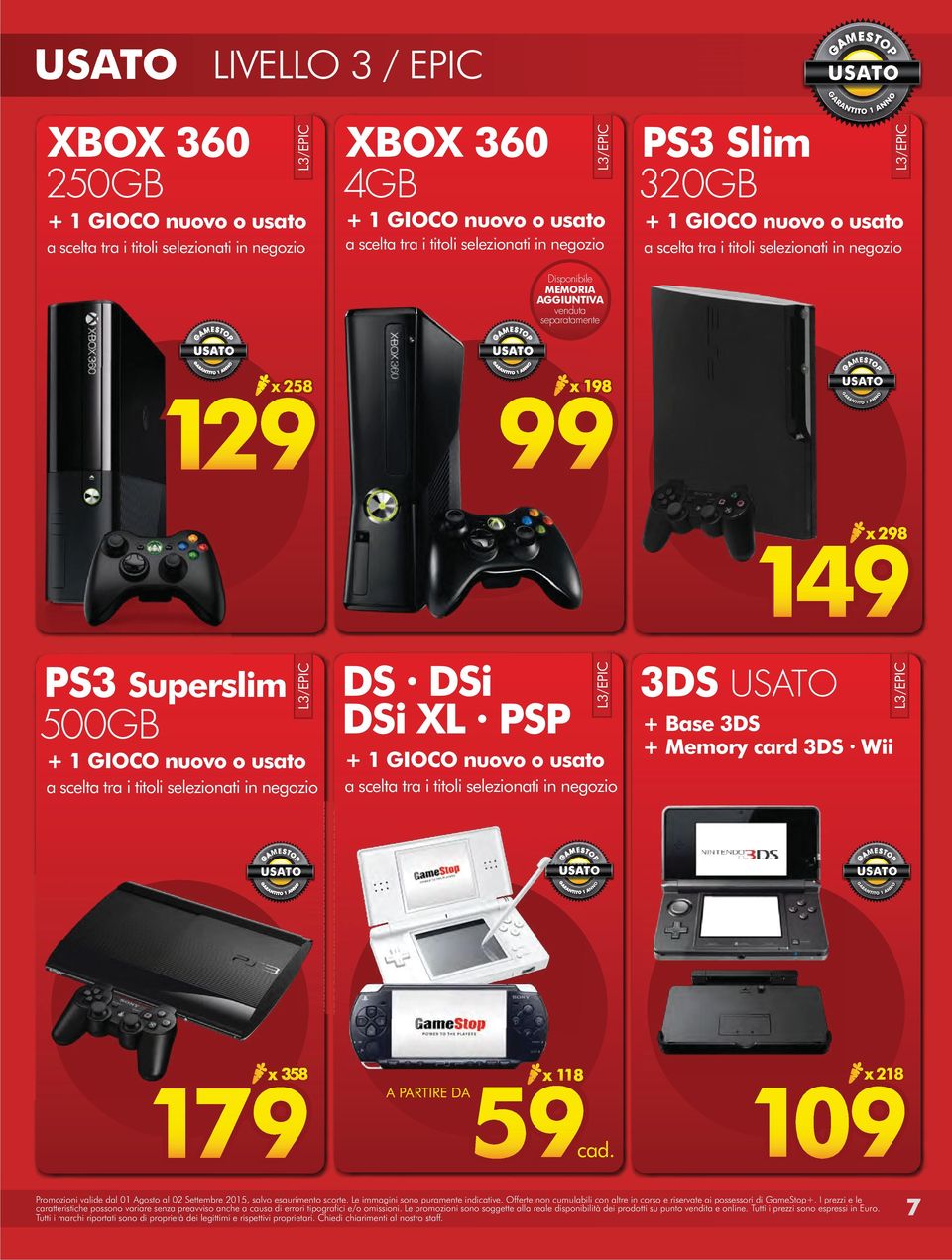 PS3 Slim 320GB x 258 PS3 Superslim 500GB DS DSi DSi XL