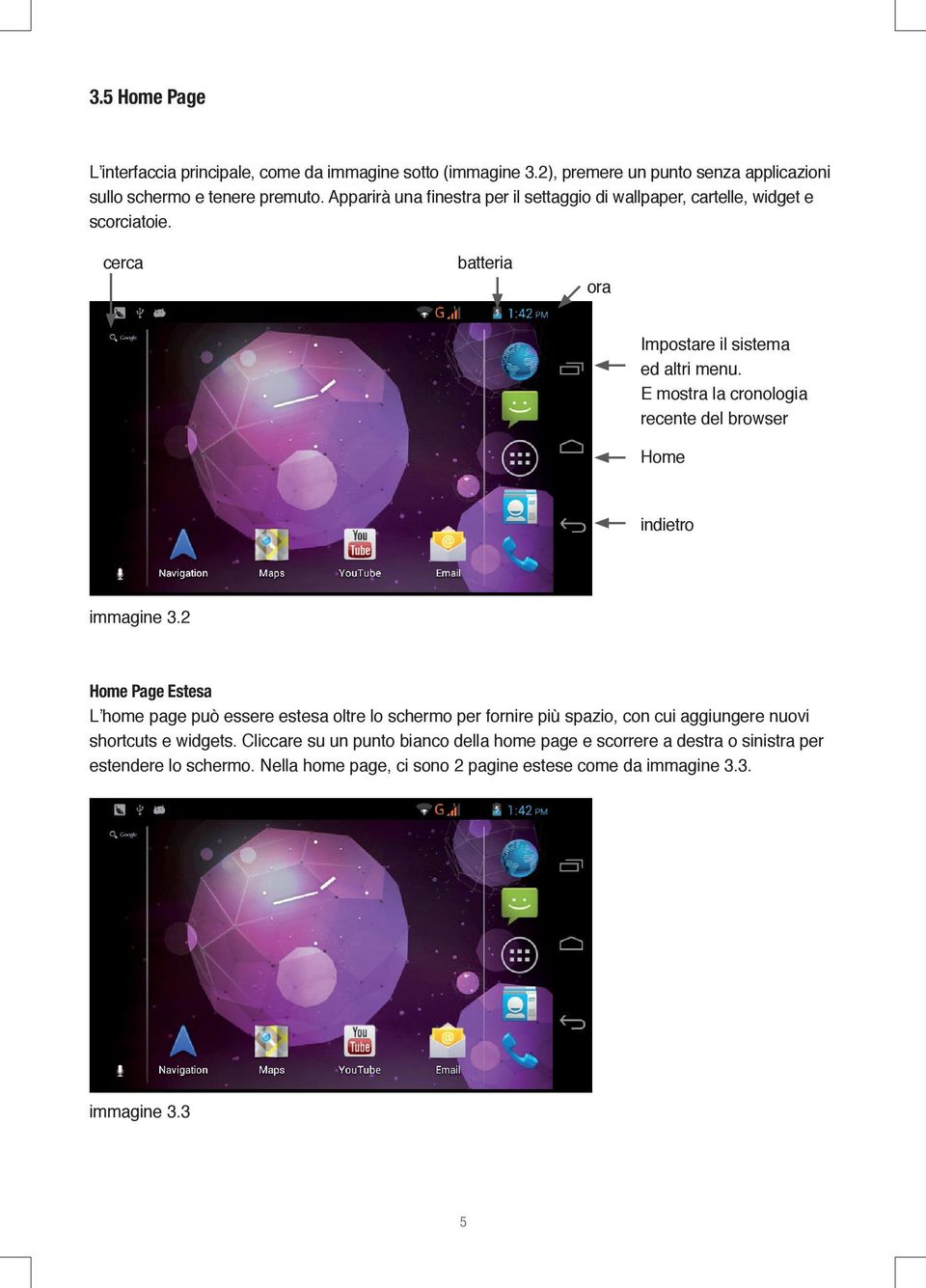 E mostra la cronologia recente del browser Home indietro immagine 3.