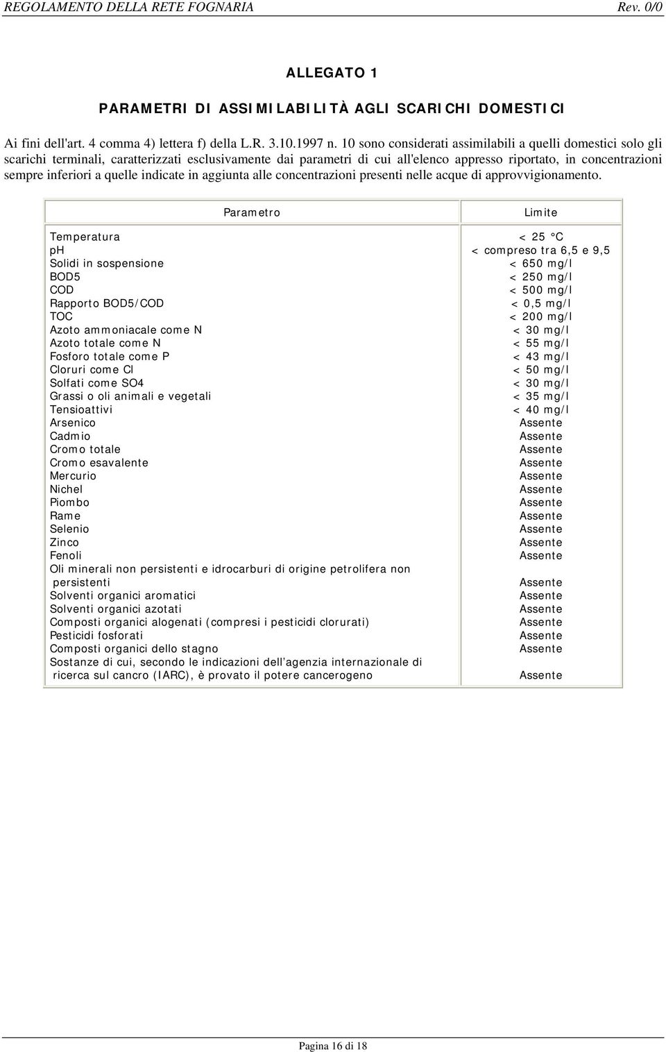 quelle indicate in aggiunta alle concentrazioni presenti nelle acque di approvvigionamento.