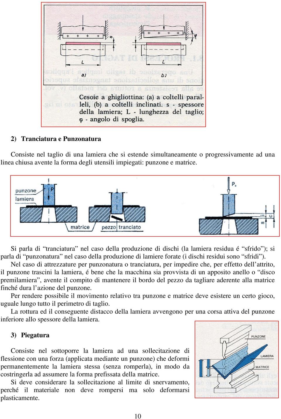 Nel caso di attrezzature per punzonatura o tranciatura, per impedire che, per effetto dell attrito, il punzone trascini la lamiera, é bene che la macchina sia provvista di un apposito anello o disco