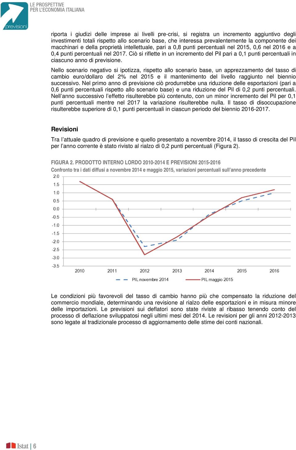 Ciò si riflette in un incremento del Pil pari a 0,1 punti percentuali in ciascuno anno di previsione.