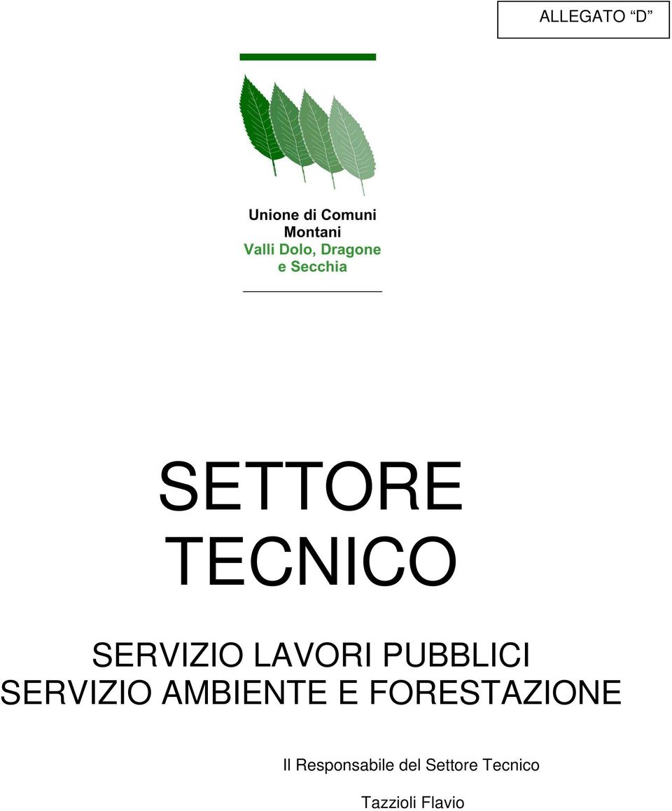 AMBIENTE E FORESTAZIONE Il