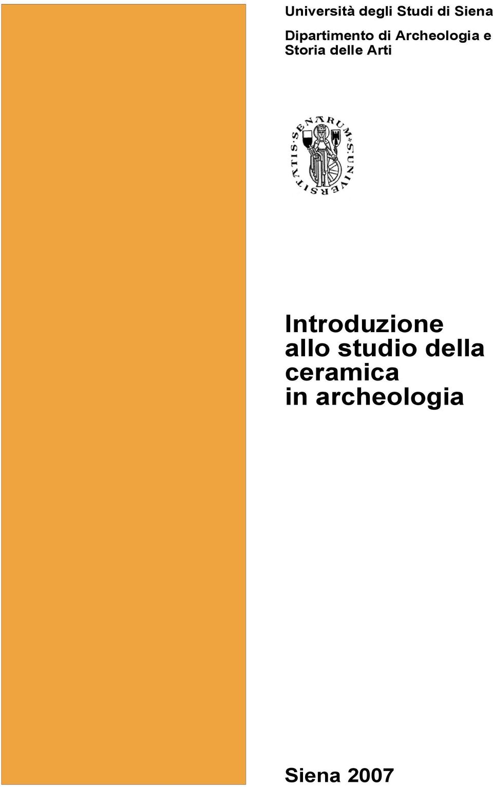 delle Arti Introduzione allo studio