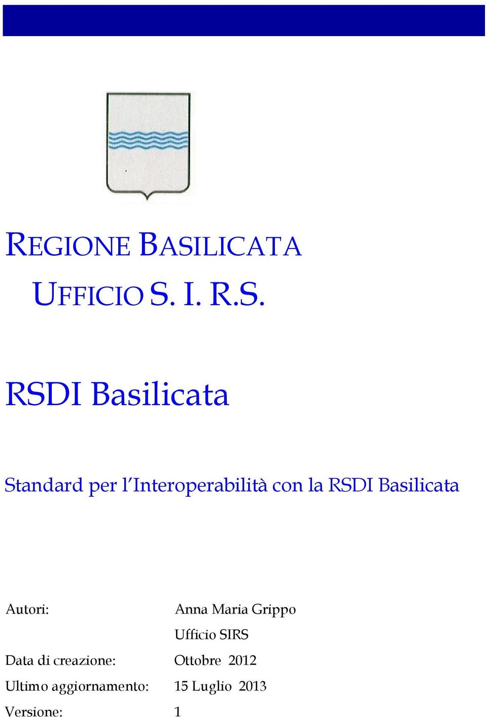 RSDI Basilicata Standard per l Interoperabilità con