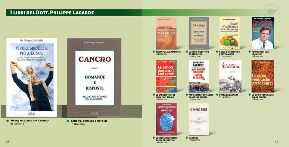 francese Tout savoir sur le cancer in francese Le cancer: tout ce qu il faut savoir in francese Mon combat singulier contre le