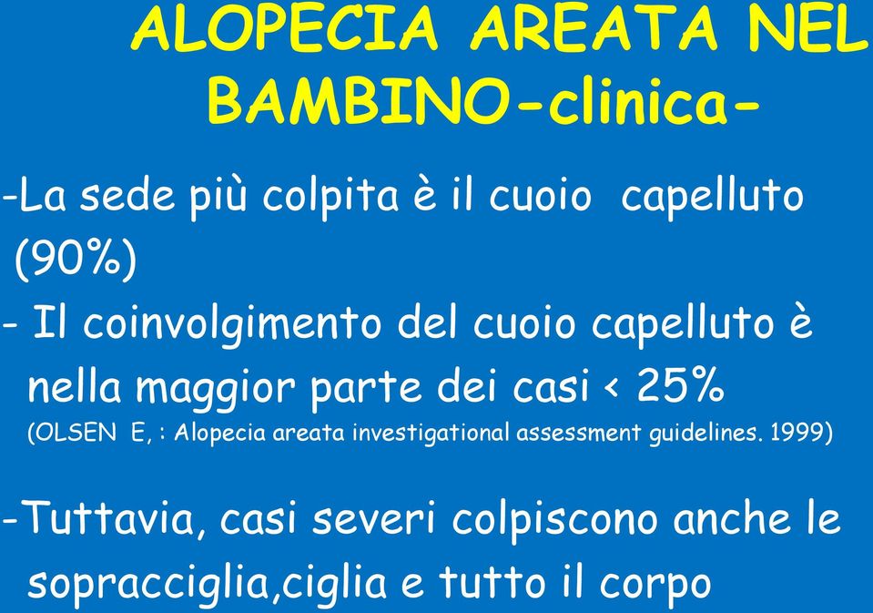 25% (OLSEN E, : Alopecia areata investigational assessment guidelines.