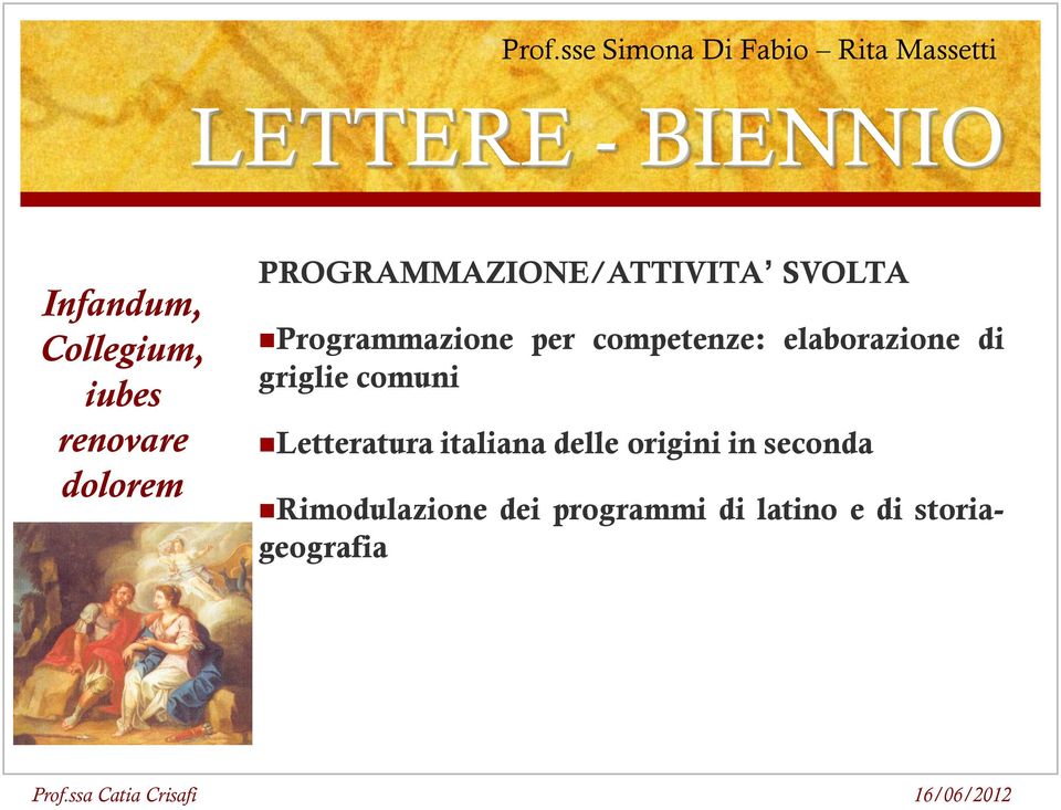 Programmazione per competenze: elaborazione di griglie comuni Letteratura