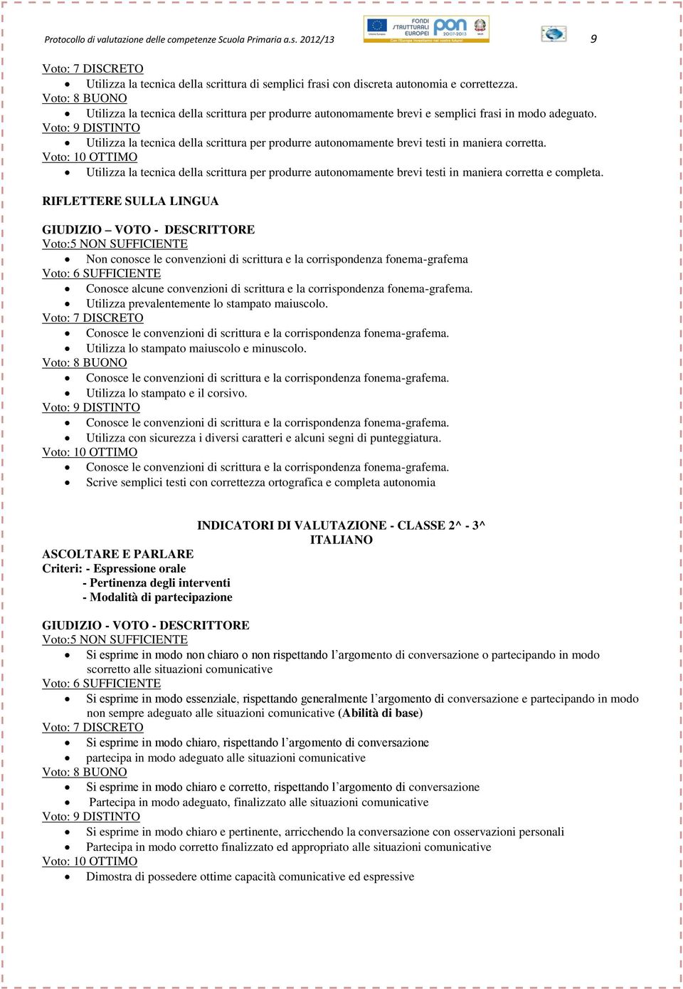 Utilizza la tecnica della scrittura per produrre autonomamente brevi testi in maniera corretta e completa.