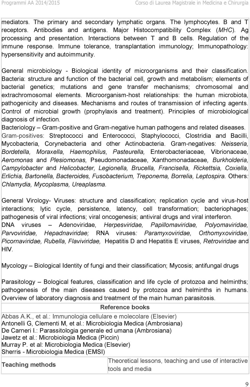 General microbiology - Biological identity of microorganisms and their classification.