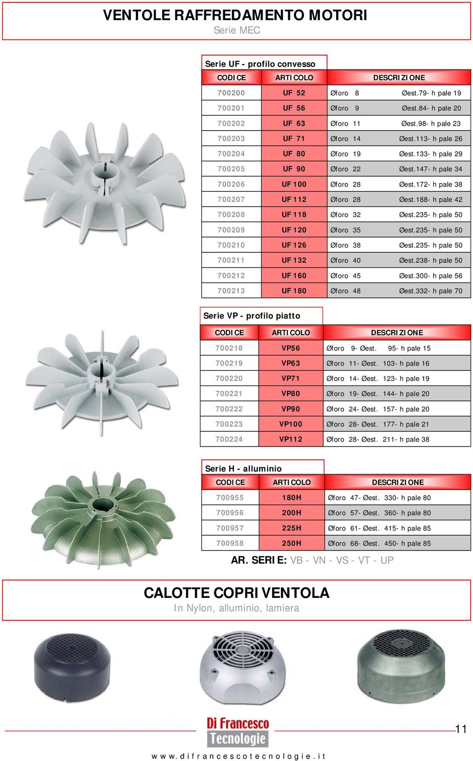 147- h pale 34 700206 UF 100 Øforo 28 Øest.172- h pale 38 700207 UF 112 Øforo 28 Øest.188- h pale 42 700208 UF 118 Øforo 32 Øest.235- h pale 50 700209 UF 120 Øforo 35 Øest.