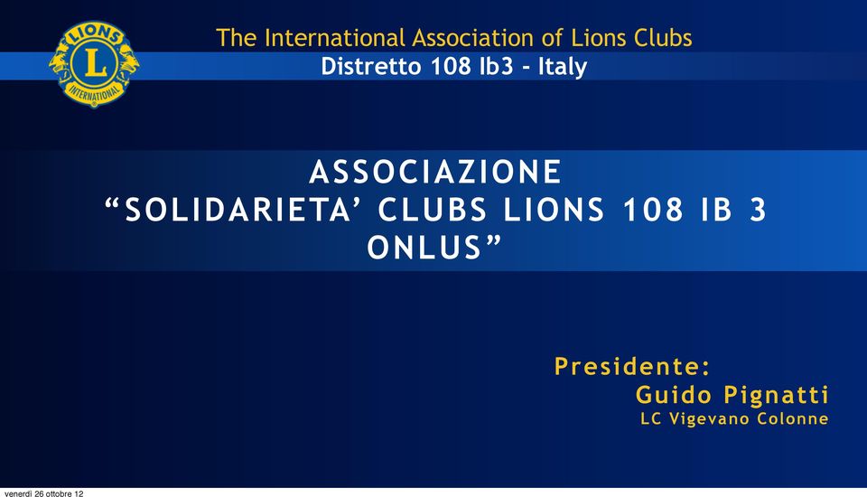 ASSOCIAZIONE SOLIDARIETA CLUBS LIONS 108