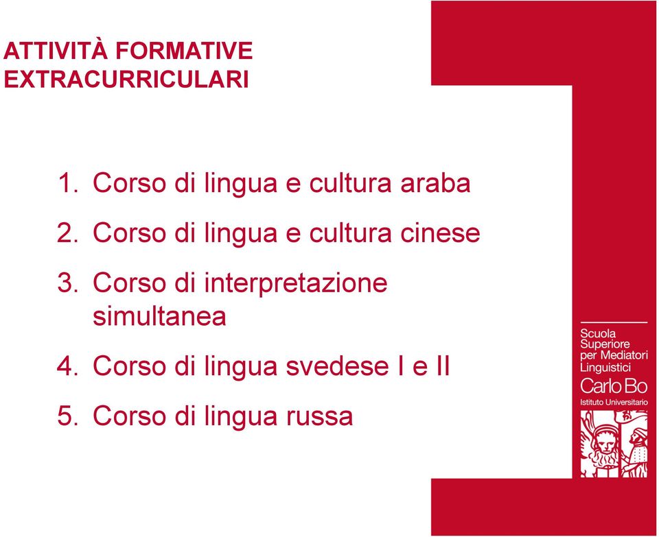 Corso di lingua e cultura cinese 3.