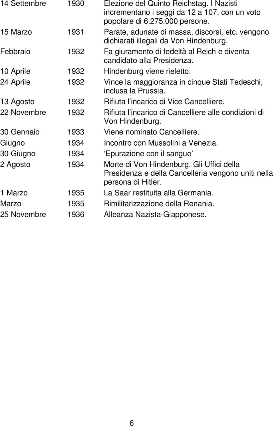 24 Aprile 1932 Vince la maggioranza in cinque Stati Tedeschi, inclusa la Prussia. 13 Agosto 1932 Rifiuta l incarico di Vice Cancelliere.