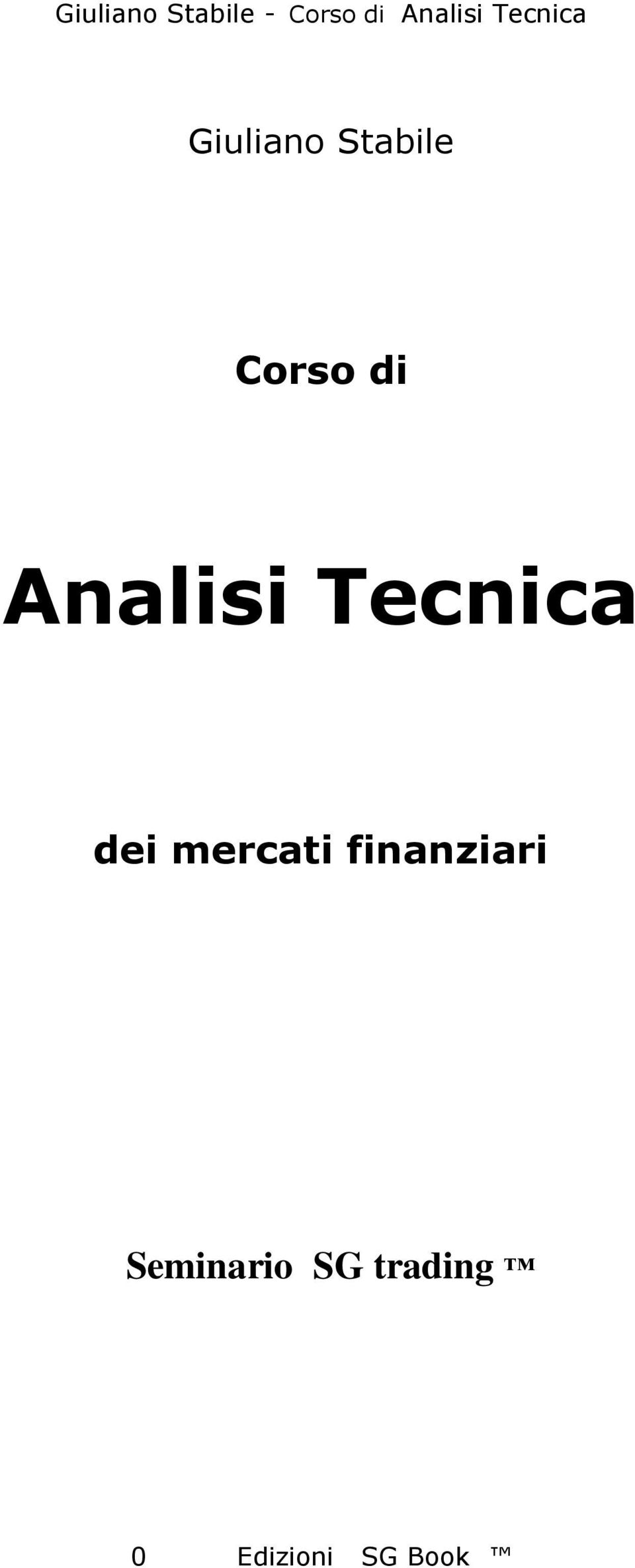 mercati finanziari