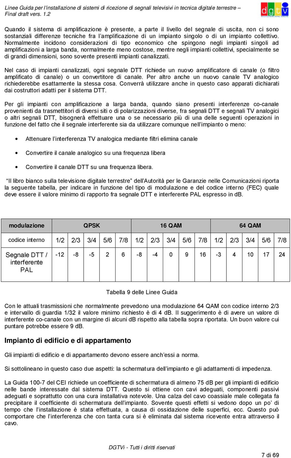 Normalmente incidono considerazioni di tipo economico che spingono negli impianti singoli ad amplificazioni a larga banda, normalmente meno costose, mentre negli impianti collettivi, specialmente se