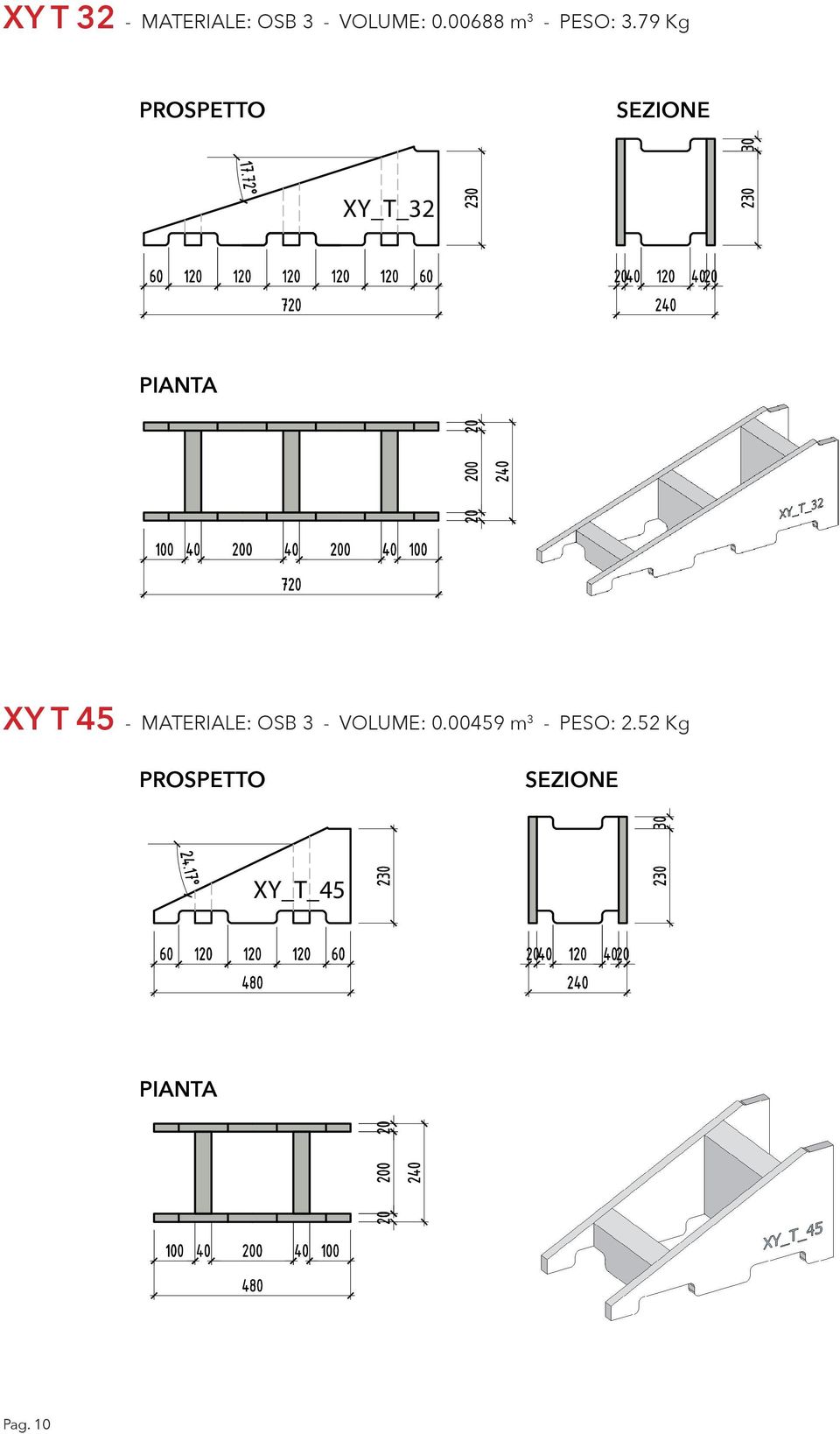 79 Kg XY_T_32 XY_T_32 XY T 45 - MATERIALE: