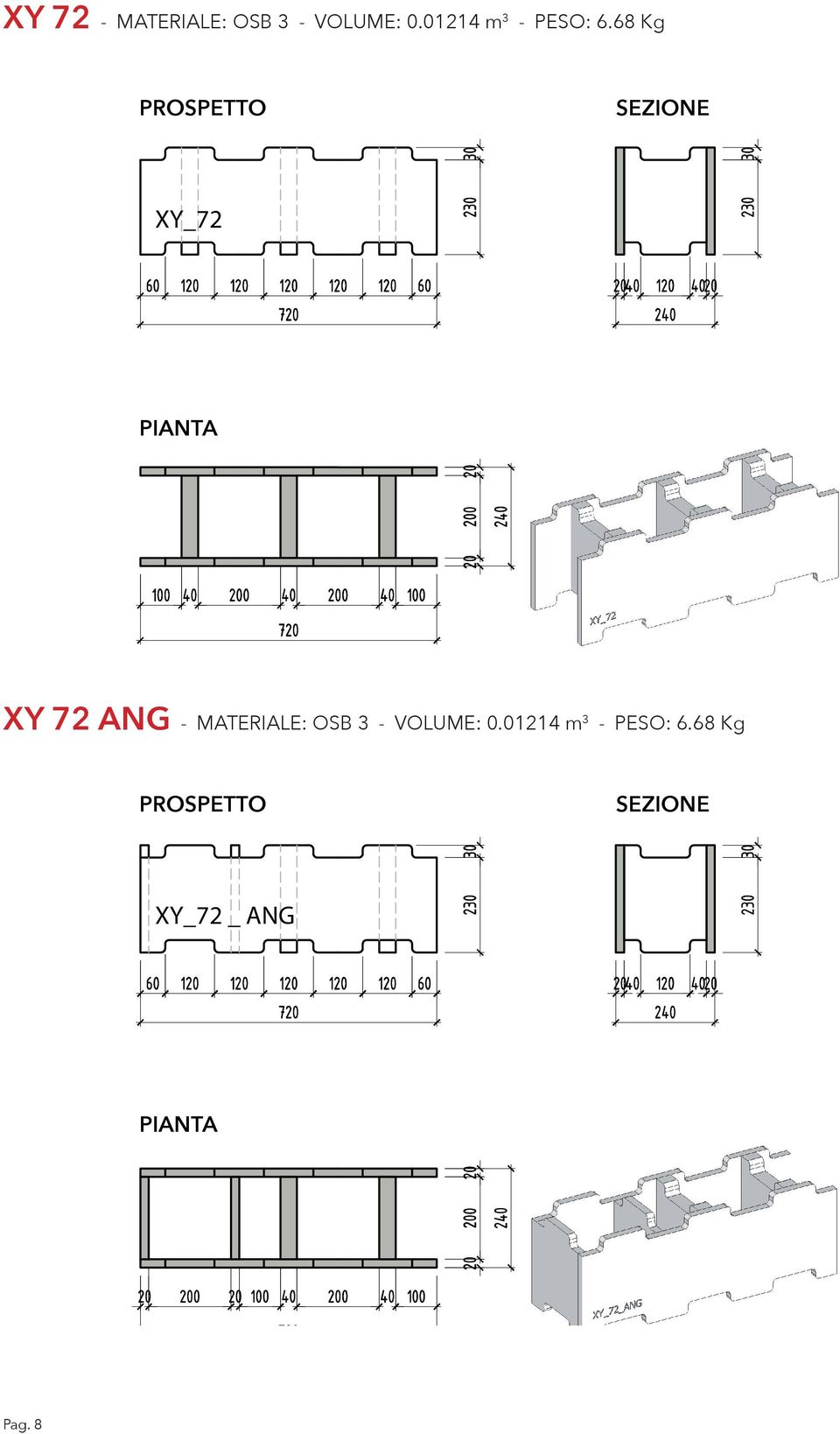 68 Kg XY_72 XY_72 XY 72 ANG - MATERIALE: