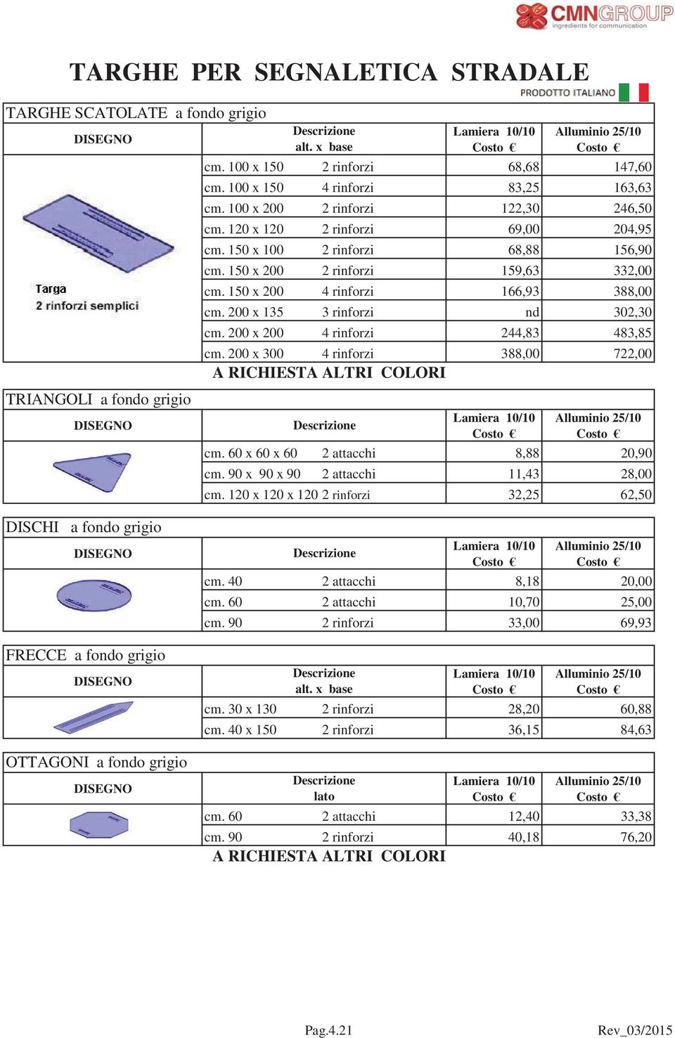 150 x 200 4 rinforzi 166,93 388,00 cm. 200 x 135 3 rinforzi nd 302,30 cm. 200 x 200 4 rinforzi 244,83 483,85 cm.