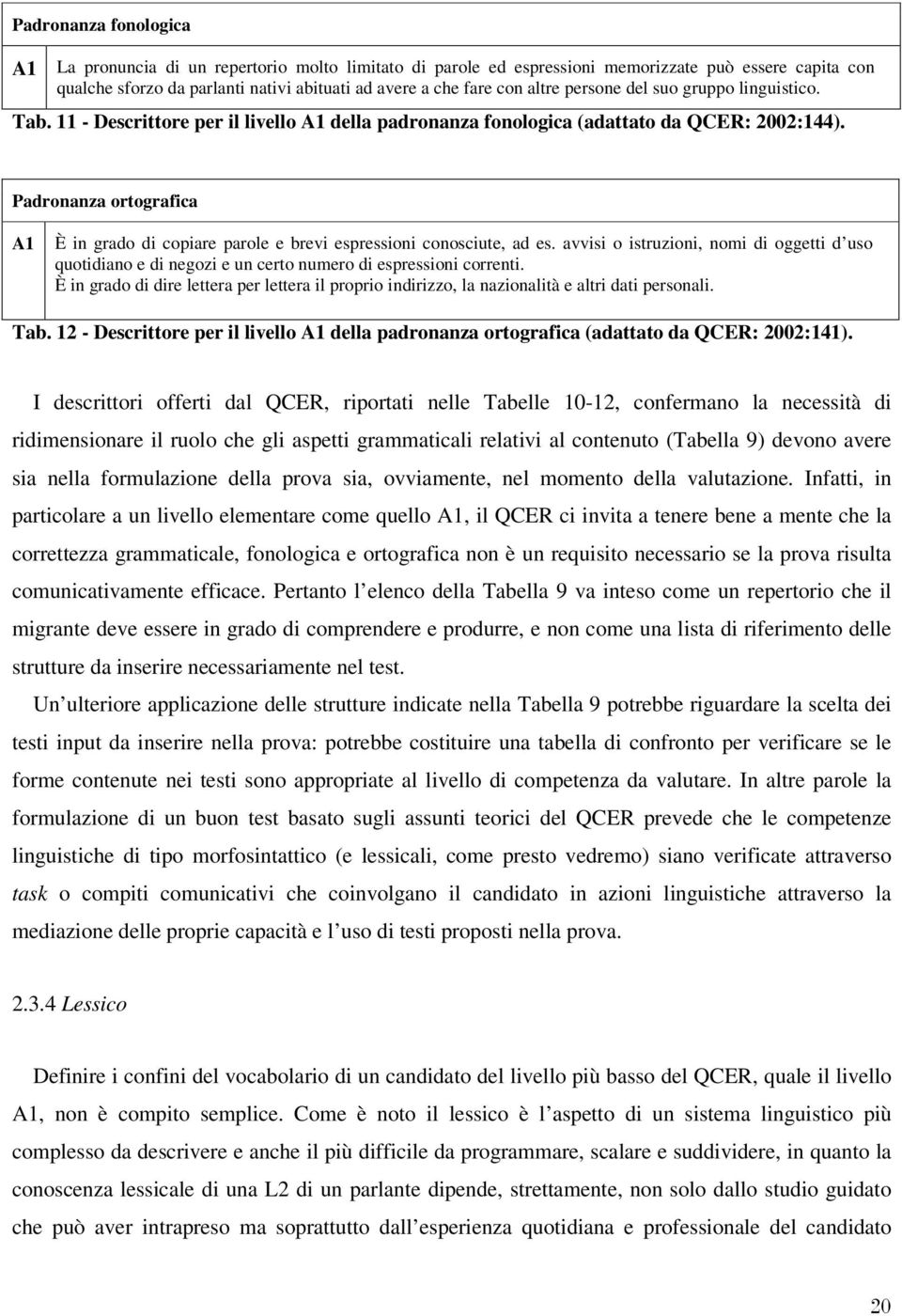 Padronanza ortografica A1 È in grado di copiare parole e brevi espressioni conosciute, ad es.