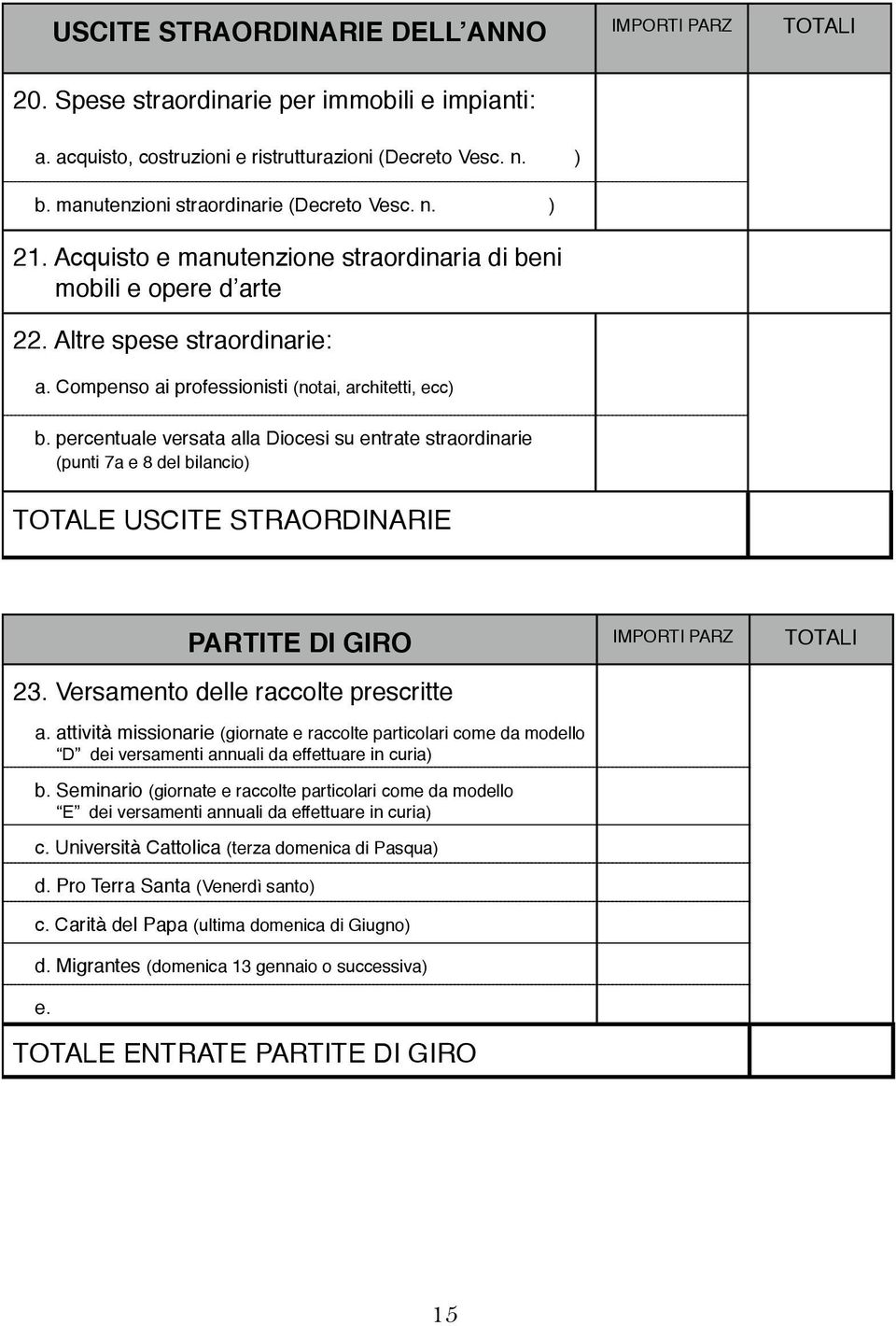 Compenso ai professionisti (notai, architetti, ecc) b.