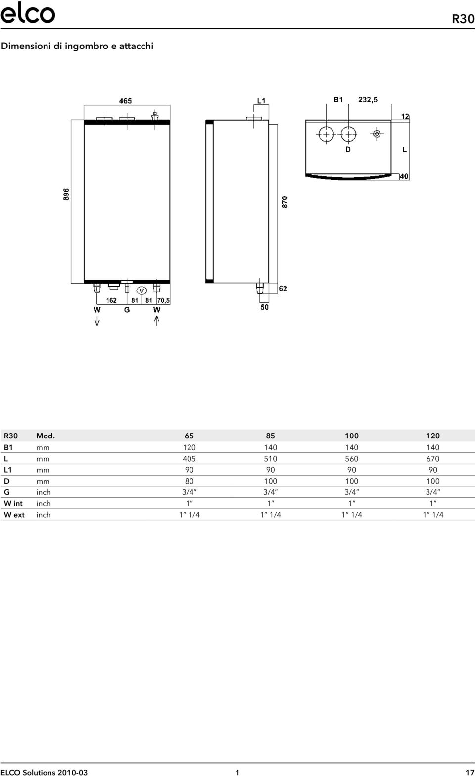 670 L1 mm 90 90 90 90 D mm 80 100 100 100 G inch 3/4