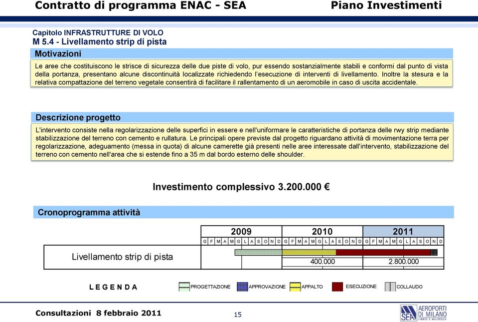 portanza, presentano alcune discontinuità localizzate richiedendo l esecuzione di interventi di livellamento.