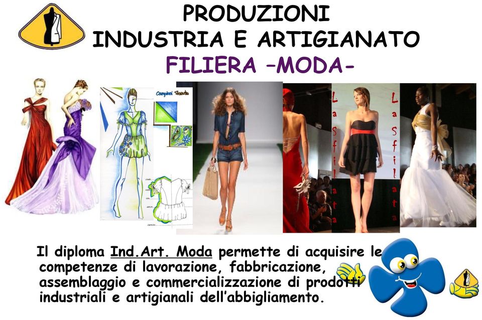 Moda permette di acquisire le competenze di lavorazione,