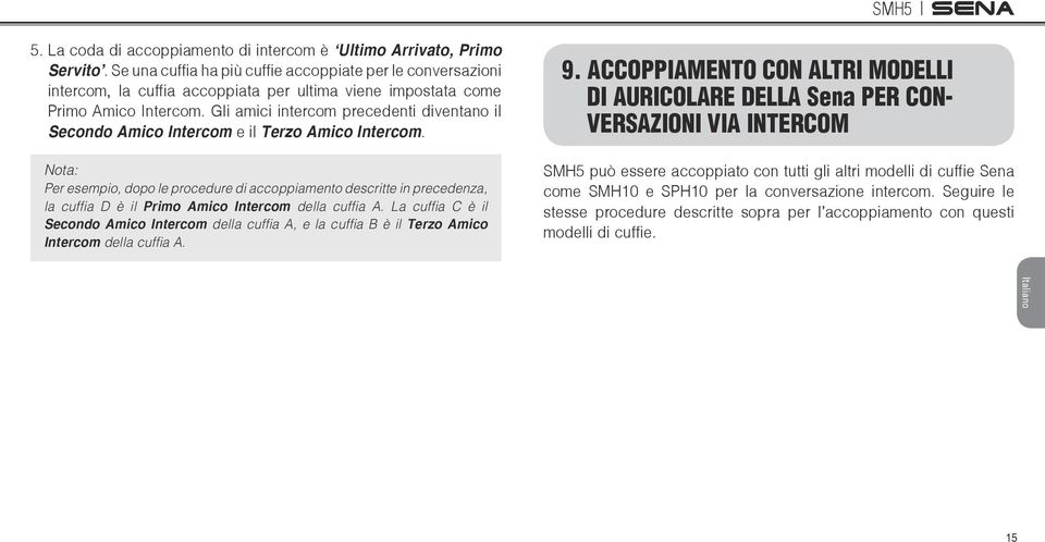 Gli amici intercom precedenti diventano il Secondo Amico Intercom e il Terzo Amico Intercom.