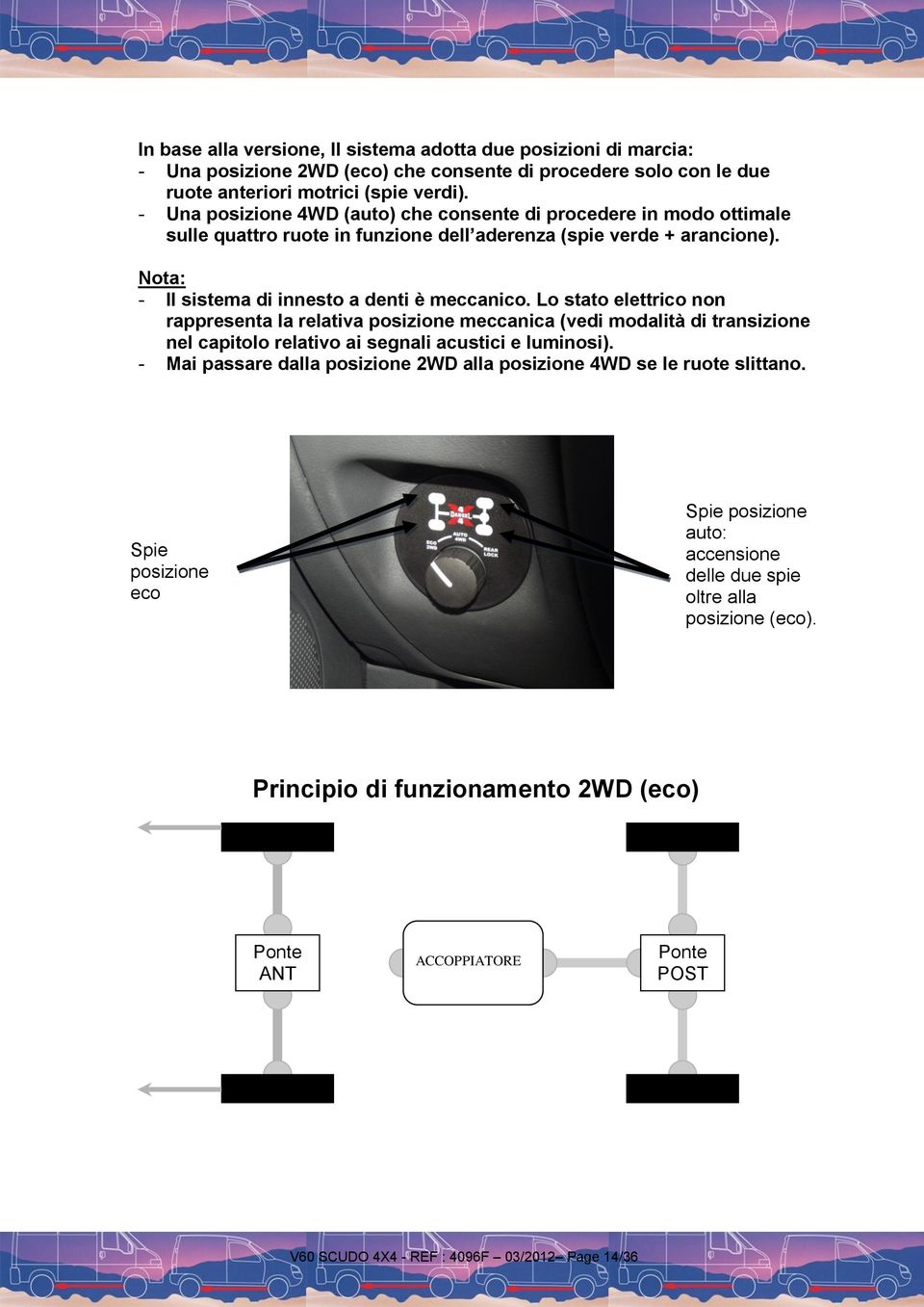 Lo stato elettrico non rappresenta la relativa posizione meccanica (vedi modalità di transizione nel capitolo relativo ai segnali acustici e luminosi).