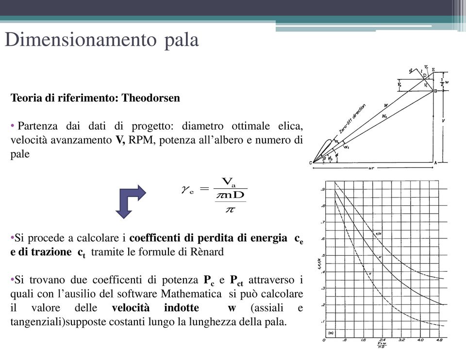 t tramite le formule di Rènard Si trovano due coefficenti di potenza P c e P ct attraverso i quali con l ausilio del software