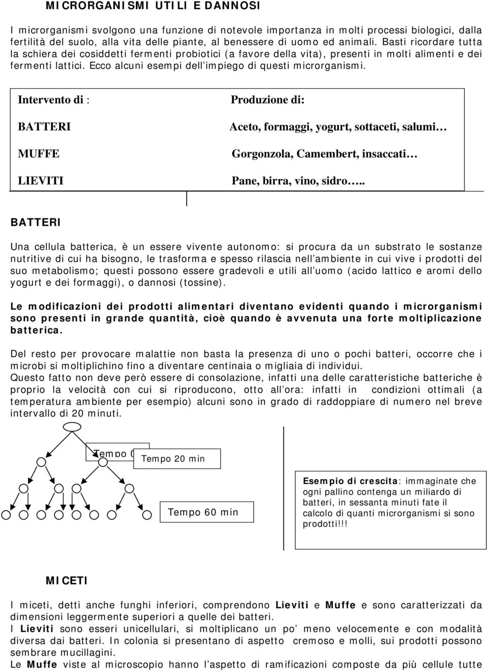 Ecco alcuni esempi dell impiego di questi microrganismi.