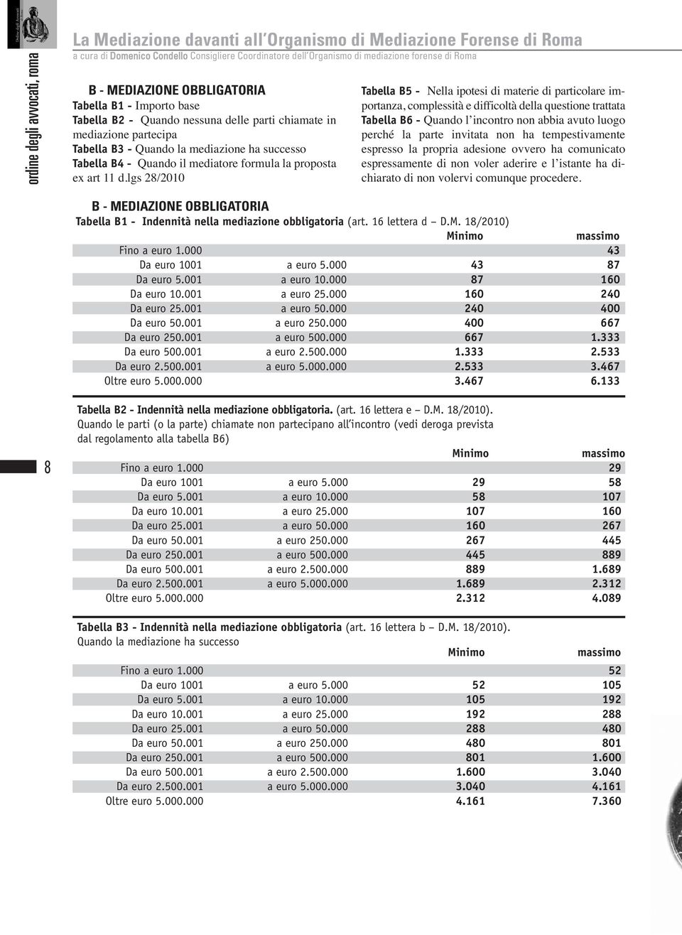 mediatore formula la proposta ex art 11 d.