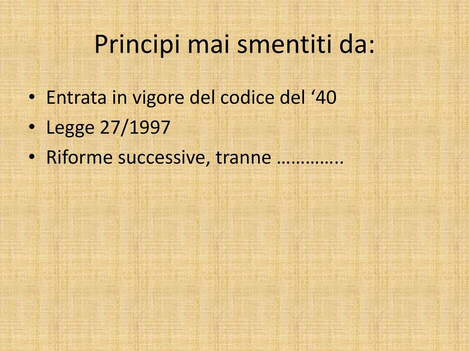 codice del 40 Legge