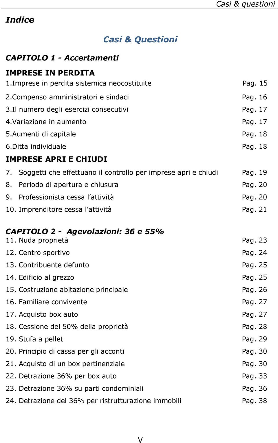 Soggetti che effettuano il controllo per imprese apri e chiudi Pag. 19 8. Periodo di apertura e chiusura Pag. 20 9. Professionista cessa l attività Pag. 20 10. Imprenditore cessa l attività Pag.