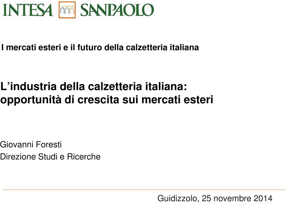 opportunità di crescita sui mercati esteri Giovanni