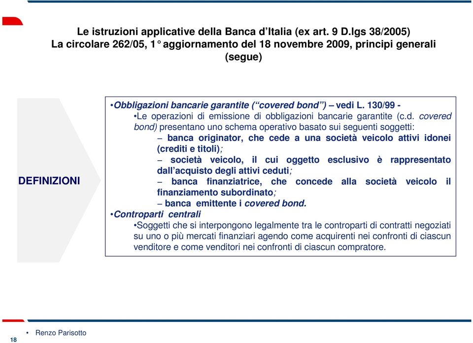 130/99 - Le operazioni di