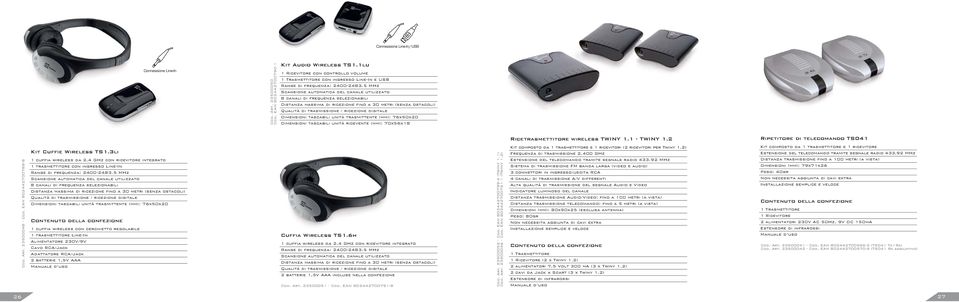 Dimensioni tascabili unità trasmittente (mm): 76x50x20 Dimensioni tascabili unità ricevente (mm): 70x56x18 Ricetrasmettitore wireless TWINY 1.1 - TWINY 1.2 Ripetitore di telecomando TS041 Cod. Art.