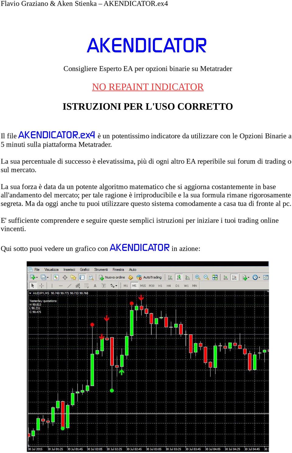 La sua percentuale di successo è elevatissima, più di ogni altro EA reperibile sui forum di trading o sul mercato.