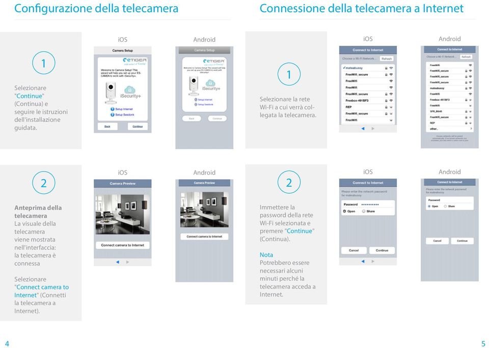 2 2 Anteprima della telecamera La visuale della telecamera viene mostrata nell'interfaccia: la telecamera è connessa Selezionare "Connect camera to