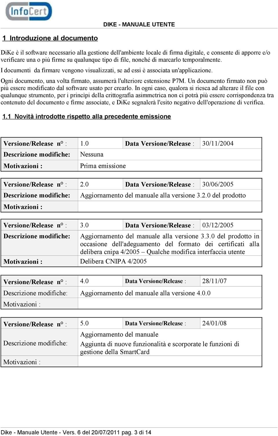 Un documento firmato non può più essere modificato dal software usato per crearlo.