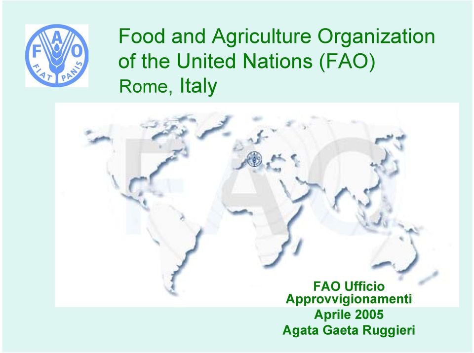 Italy FAO Ufficio