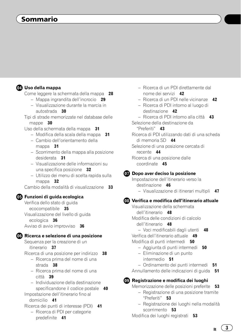 informazioni su una specifica posizione 32 Utilizzo dei menu di scelta rapida sulla mappa 32 Cambio della modalità di visualizzazione 33 Funzioni di guida ecologica Verifica dello stato di guida