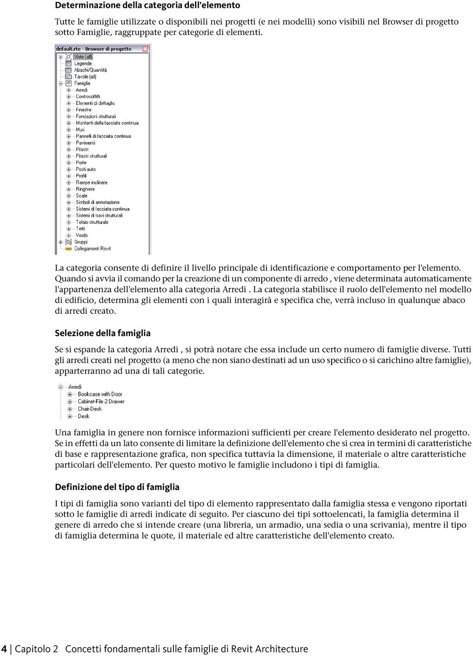 Quando si avvia il comando per la creazione di un componente di arredo, viene determinata automaticamente l'appartenenza dell'elemento alla categoria Arredi.