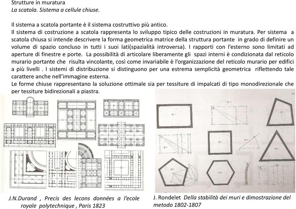 Per sistema a scatola chiusa si intende descrivere la forma geometrica matrice della struttura portante in grado di definire un volume di spazio concluso in tutti i suoi lati(spazialità introversa).