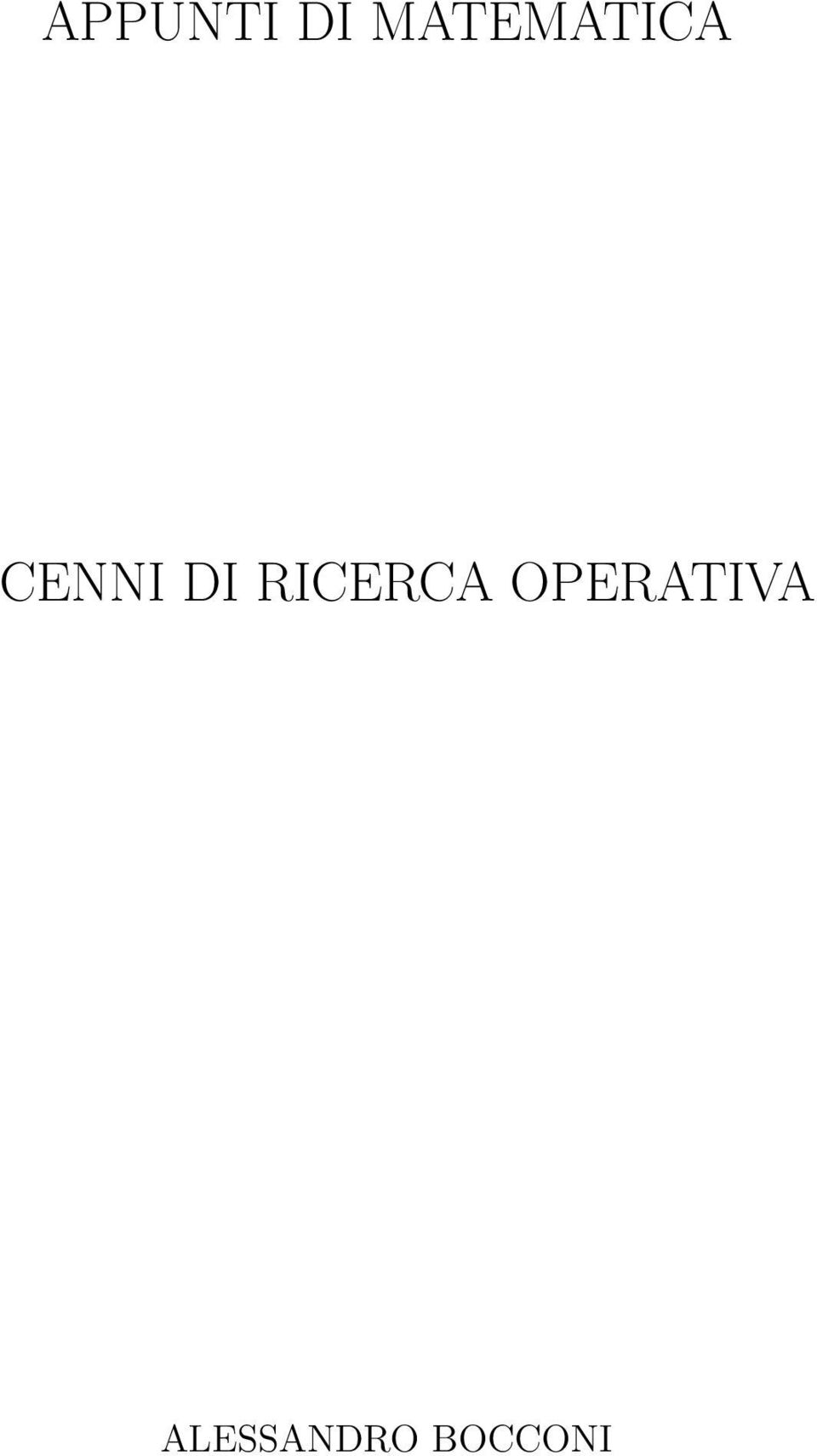 DI RICERCA