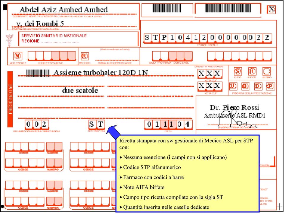 alfanumerico Farmaco con codici a barre Note AIFA biffate Campo