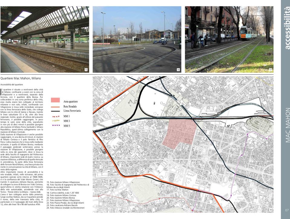 Pur collocandosi in una zona periferica della città, esso risulta essere ben collegato al territorio milanese e non solo; infatti, confinando con Villapizzone si trova nelle immediate vicinanze con